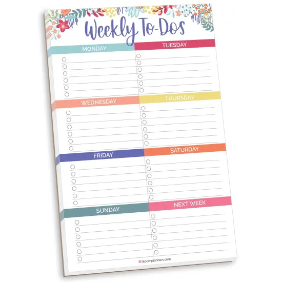 bloom daily planners Planning Pad, 6" x 9", Weekly To-Dos with Magnets {1}