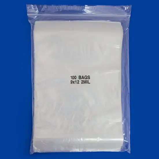 Clear Plastic Reclosable Zipper Bags 10x12 (Package of 100) {3}