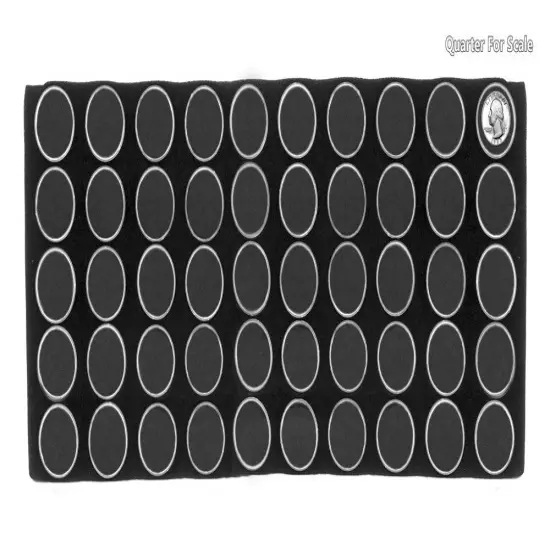 Gemstone Black Foam Tray Liner with 50 Cups and Coin Display Insert {2}