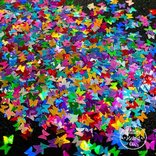 Polyester Glitter - Butterflies Glitter Shape by Glitter Heart Co.&trade; {2}