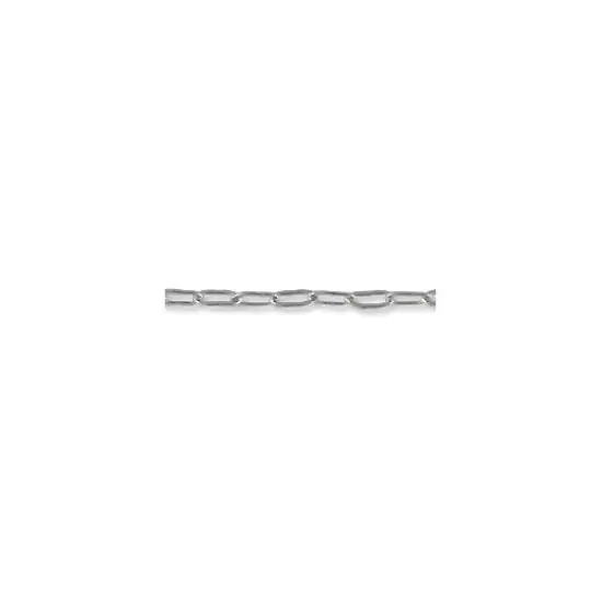 JewelrySupply Cable Chain Drawn Flat 1mm 16" Sterling Silver (1-Pc) {1}