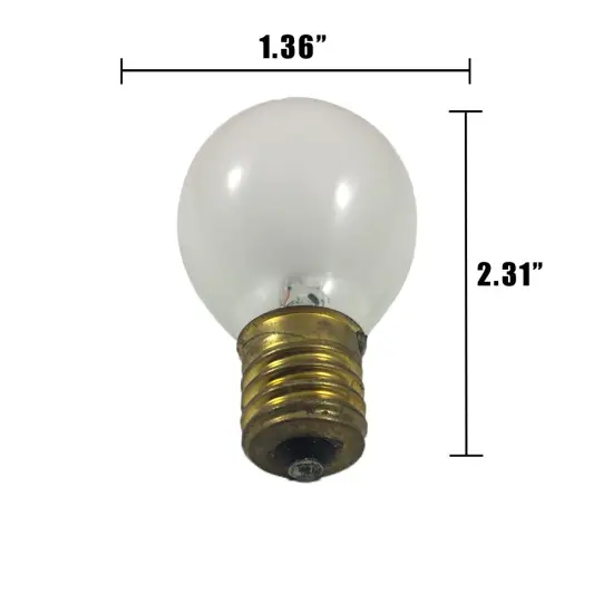 PHILIPS 140756 40W 130V S11 E17 Base Incandescent Frost Light Bulb {2}