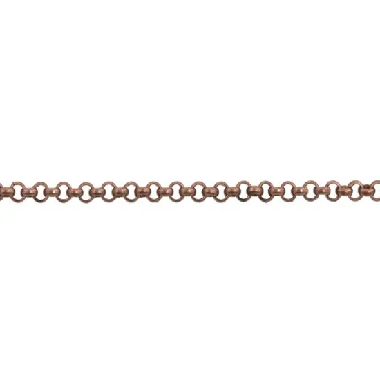 JewelrySupply 2mm Antique Copper Plated Rolo Chain (Priced per Foot) {1}