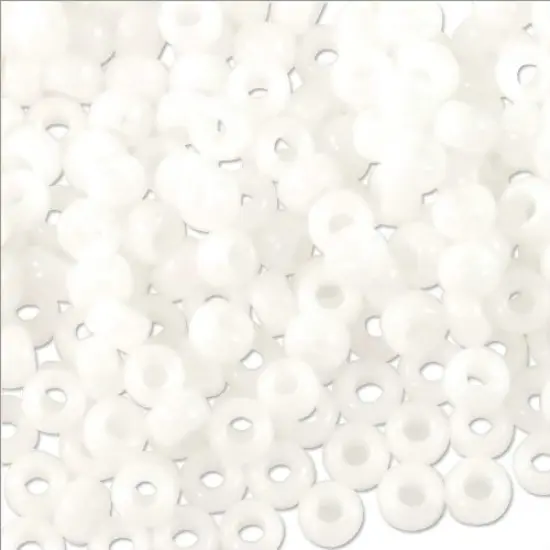 Miyuki Round Rocaille Seed Bead 11/0 Opaque White {2}