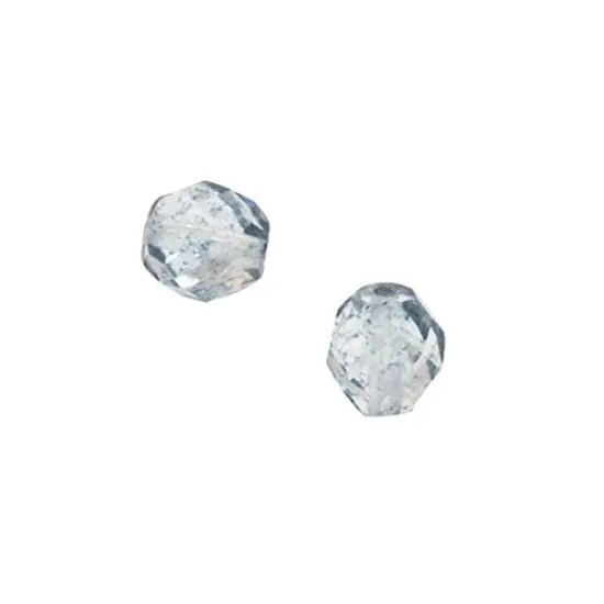 Czech Fire Polished Rounds 8mm Blue Luster (Package of 10) {2}