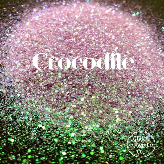 Polyester Glitter - Crocodile by Glitter Heart Co.™ {3}