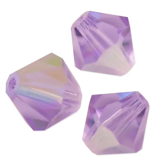 Preciosa Crystal Bicone Bead 4mm Violet AB (Package of 50) {1}