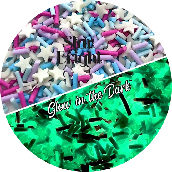 Fake Sprinkles - Glow in the Dark - Star Bright by Glitter Heart Co.&trade; {1}