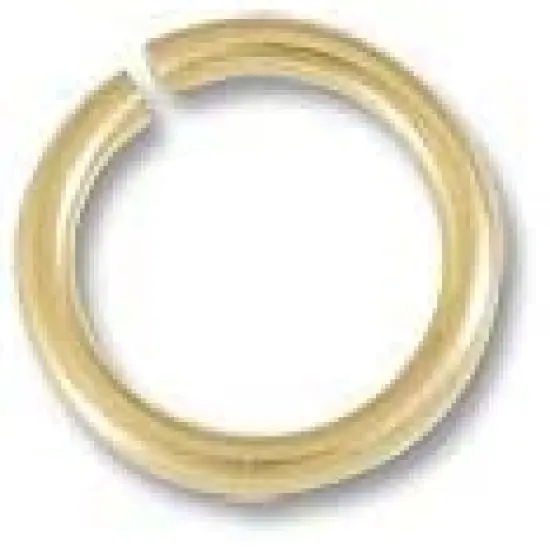 JewelrySupply Jump Ring - Open 7mm Gold Color (50-Pcs) {1}
