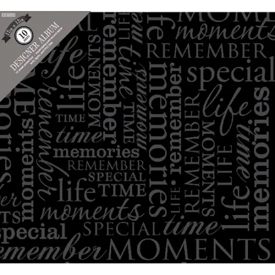 Colorbok Post Bound Album 12"X12"-Memories -Black {2}