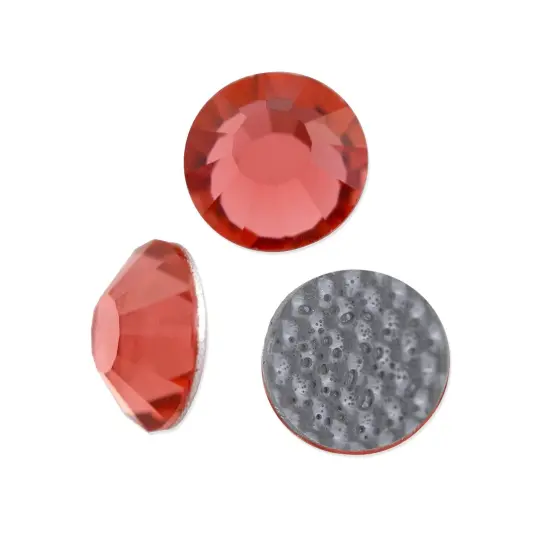 Preciosa Crystal VIVA12 Hotfix Rhinestone 3mm (SS12) Padparadscha (Package of 50) {2}