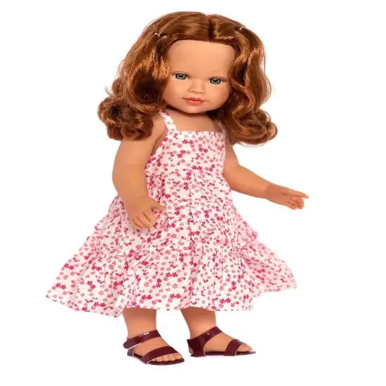 Pretty in Pink: Floral Maxi Dress for Kennedy and Friends Dolls-18 Inch Doll Clothes {2}