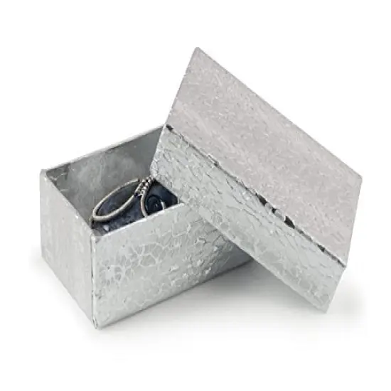 Silver Foil Jewelry Box #21 (Case of 100) {2}