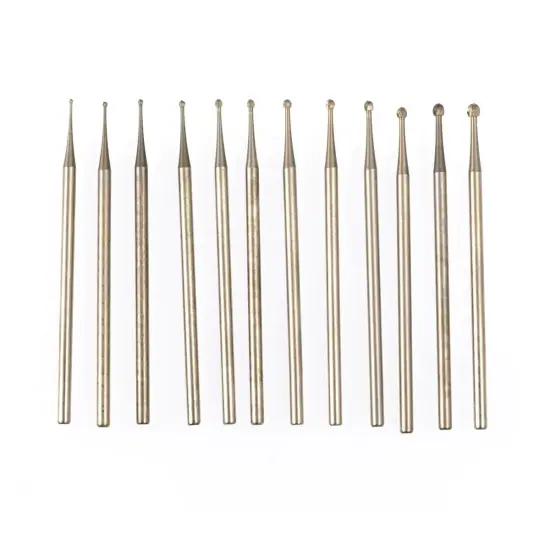 Small Round Bur Assortment 12pc Set for Jewelry Making {1}