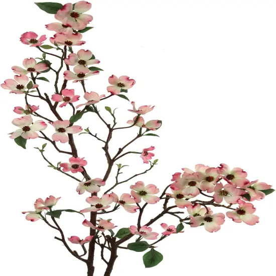 Stunning 50" Lifelike Silk Dogwood Branch 4 Piece - Elegant Faux Floral Decor for Home, Weddings & Events {2}