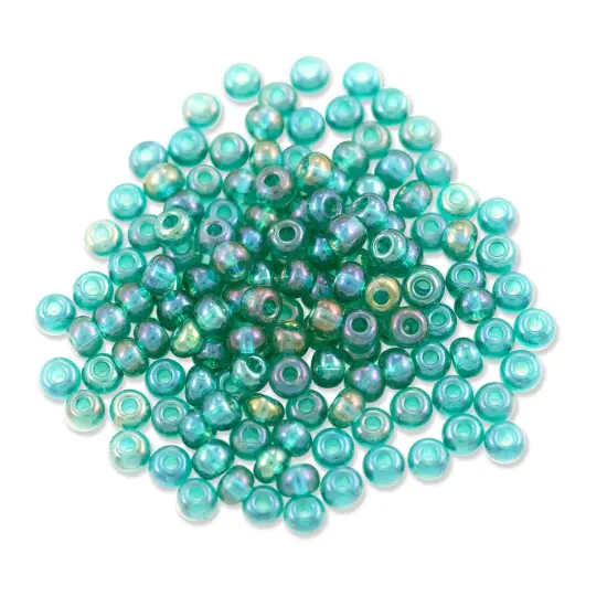 Czech Seed Beads - 6/0 Emerald AB (10 Grams) {1}