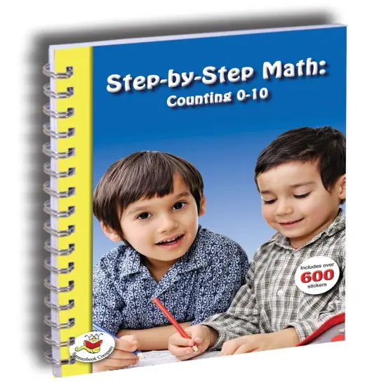 Step-by-Step Math: Counting 0 to 10 - book with over 600 stickers {1}