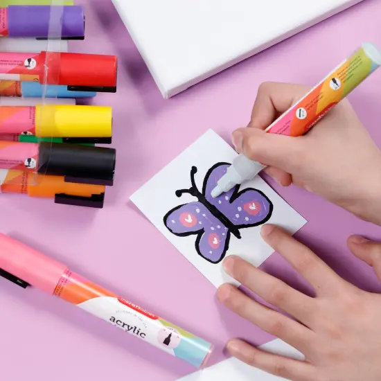 3 PACK - Incraftables Acrylic Paint Pens (12 Colors). Paint Markers for Rocks, Canvas, Wood, Plastic, Fabric, Metal & Glass. Best Acrylic Paint Markers. Stone & Rock Painting Markers Set for Kids & Adults {5}