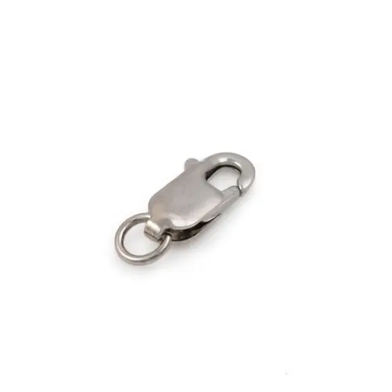 JewelrySupply 14k White Gold Lobster Claw Clasp (Size 12x5mm ) {4}
