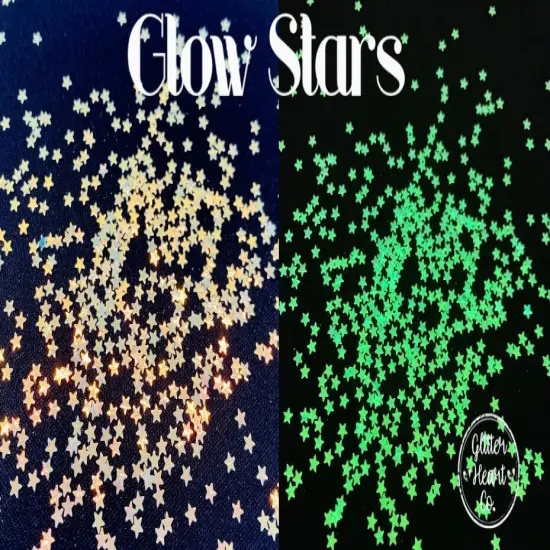 Polyester Glitter - Glow Stars Glitter Shape by Glitter Heart Co.&trade; {2}