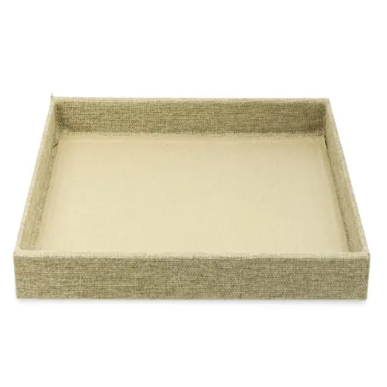 Burlap Jewelry Tray 1" Tall Jewelry Display Tray {1}
