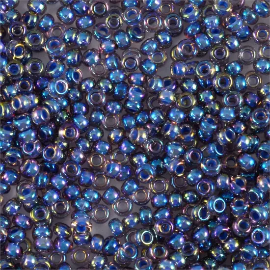 Miyuki Round Rocaille Seed Bead 15/0 Color Lined Purple/Violet {3}