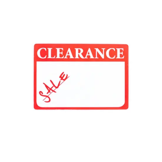 Red Rectangular Clearance Adhesive Labels for Retail Display (Package of 504) {2}