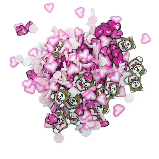 Buttons Galore Sprinkletz Embellishments for Crafts, Tiny Polymer Clay Shapes & Unique Designs - Bear Hugz- 3 Pack {2}