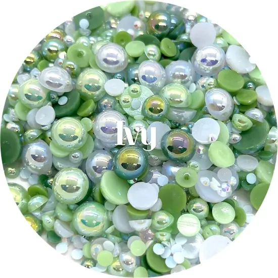 Flatback Pearl & Rhinestone Mix - Ivy by Glitter Heart Co.&trade; {1}
