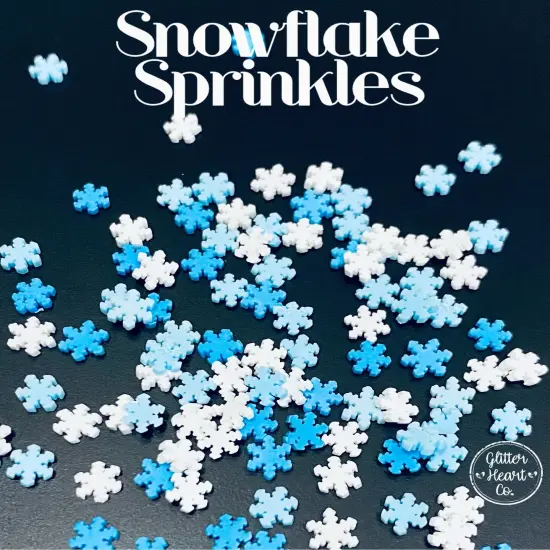 Fake Sprinkles - Snowflake Sprinkles by Glitter Heart Co.&trade; {2}