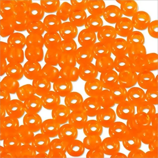 Miyuki Round Rocaille Seed Bead 11/0 Transparent Orange {3}
