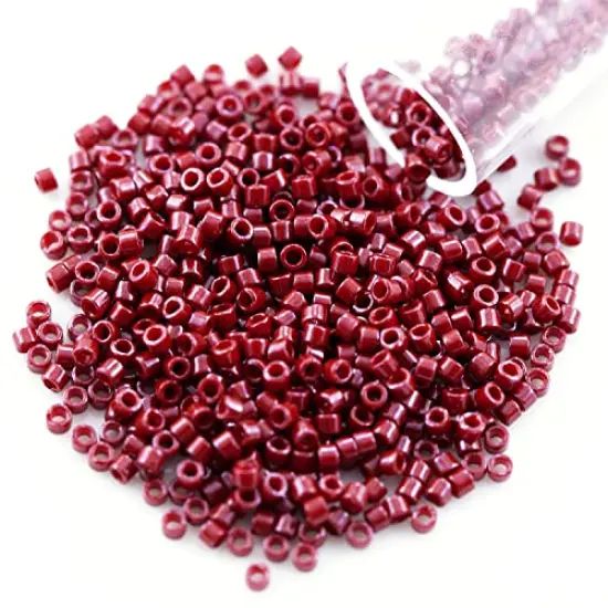 Miyuki Delica Seed Bead 11/0 Opaque Deep Red {1}