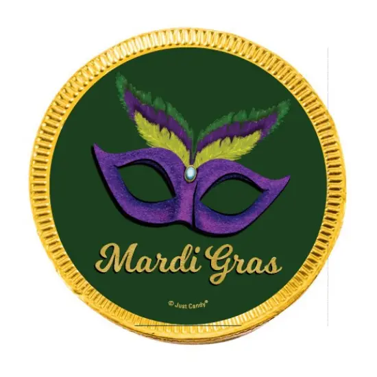 80ct Mardi Gras Candy Chocolate Coins Party Favors (80 Pack) - Masquerade - By Just Candy {3}