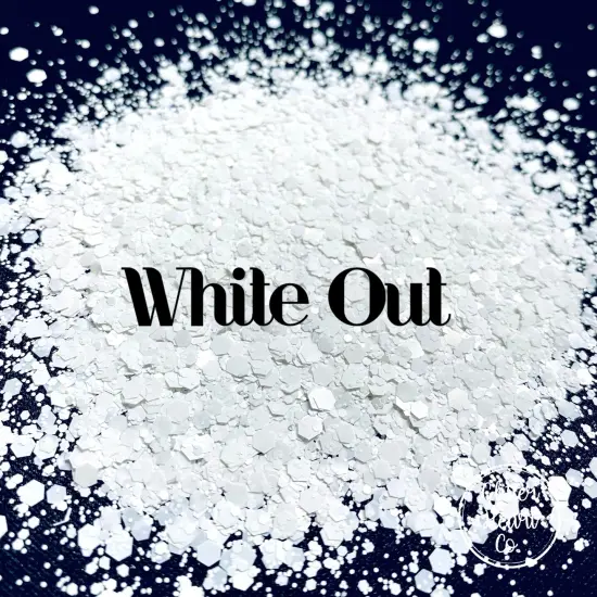 Polyester Glitter - White Out by Glitter Heart Co.&trade; {3}