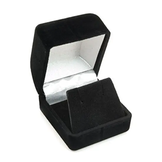 JewelrySupply Small Earring Box Black Flocked {1}