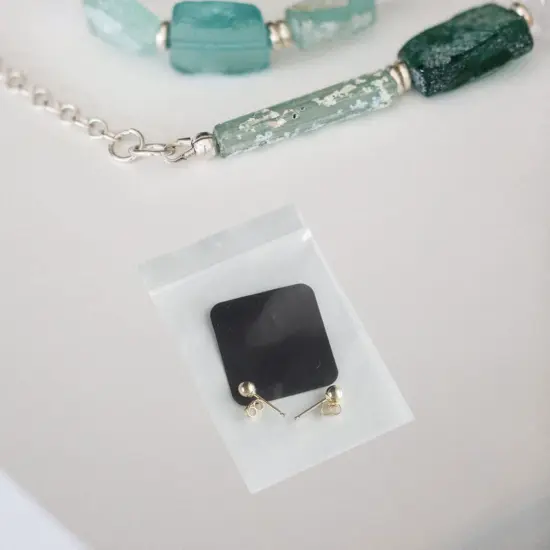 Anti Tarnish Strips Paper Tabs: Jewelry Tarnish Protector Square Black 100pcs for Jewelry Necklace Bracelet Earring Storage {4}