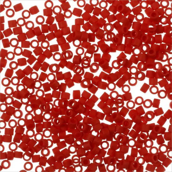 Miyuki Delica Seed Bead 11/0 Matte Red Opaque {3}