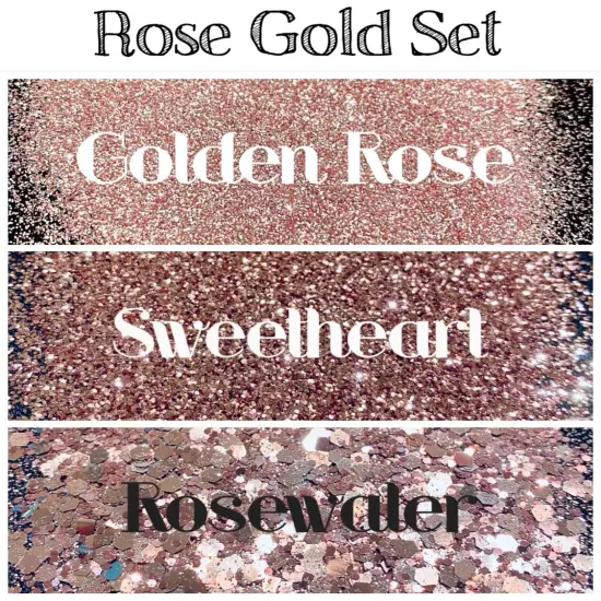 Glitter Rose Gold Set by Glitter Heart Co.&trade; {3}