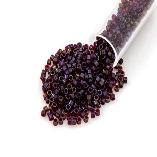 Miyuki Delica Seed Bead 11/0 Color Lined Garnet {1}