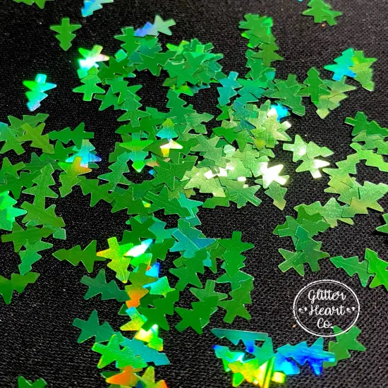 Polyester Glitter - Christmas Tree Glitter Shape by Glitter Heart Co.&trade; {2}