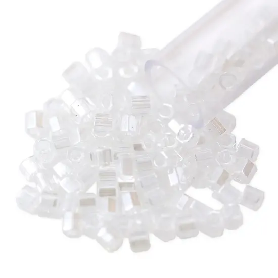 Miyuki Delica Seed Bead Hex Cut 8/0 Crystal Luster {1}