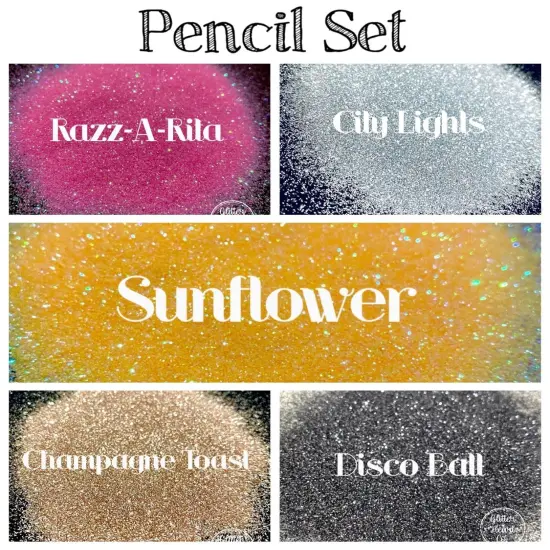 Glitter Pencil Set by Glitter Heart Co.&trade; {3}