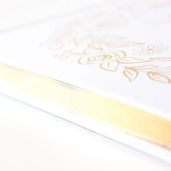 bloom daily planners Guest Book, 7" x 9", Gold Floral {4}