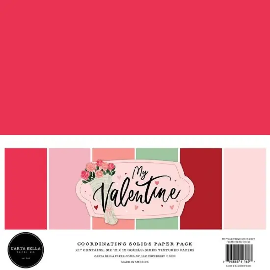 Carta Bella My Valentine Solids Kit {1}