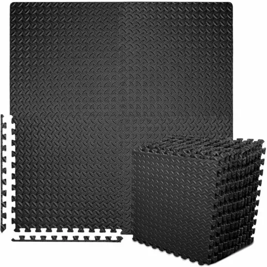 60cm Thick Gym Flooring Interlocking Floor Mats Eva Soft Foam Mat Yoga Tiles x24 {1}