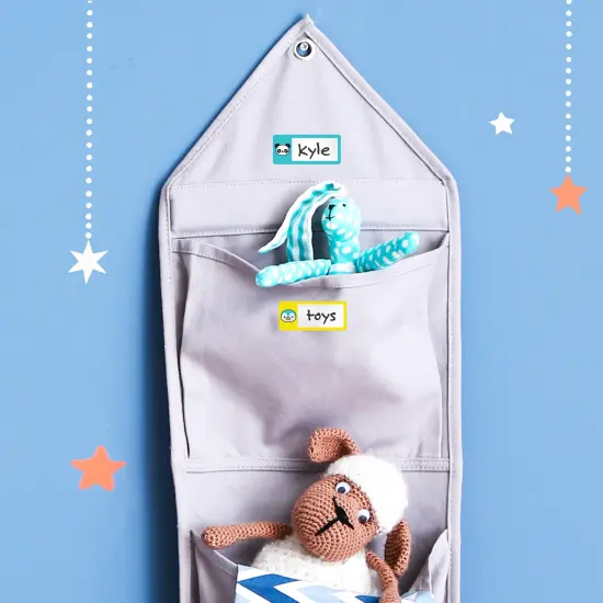 Avery&reg; No-Iron Fabric Name Labels, Cute Animal Preprinted Designs, Handwrite Only, 3/4" x 1-3/4", 24 Preprinted Labels (40770) {6}