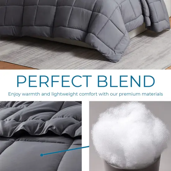 Nestl Down Alternative Comforter Grey {5}