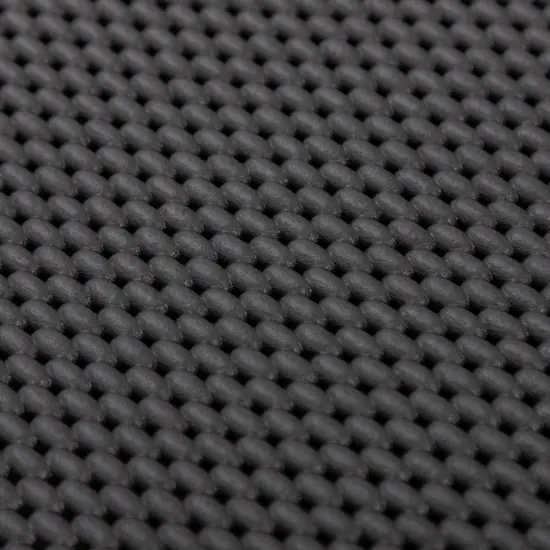 36 in. x 17 in. Non Skid Double Foam Bath Mat With 58 Suction Cups - 3 Colors Grey {5}