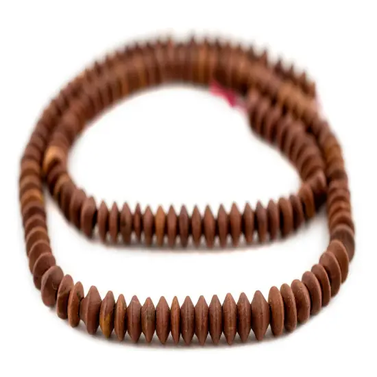 TheBeadChest Brown Jade Saucer Beads 5mm Afghanistan Gemstone 15 Inch Strand {3}