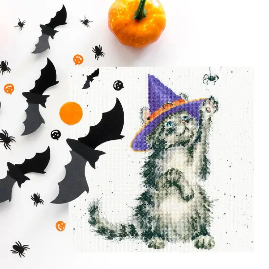 The Witch's Cat XHD105 Counted Cross Stitch Kit {2}